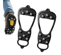 Ramponi Per Stivali Da Neve E Ghiaccio | 2 Pezzi Portatile Con 8 Fascette Artigli Per Escursioni Inverno | Gripper Da Ghiaccio per Scarpe e Stivali,Per Arrampicata Pesca Alpinismo