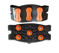 ramponi Puntali da arrampicata Tacchetti alpinismo antiscivolo Copriscarpe neve unisex Accessori for escursioni a piedi per pesca sul ghiaccio(Black Orange)