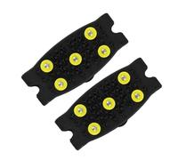 ramponi Puntali da arrampicata Tacchetti alpinismo antiscivolo Copriscarpe neve unisex Accessori for escursioni a piedi per pesca sul ghiaccio(Black Yellow)