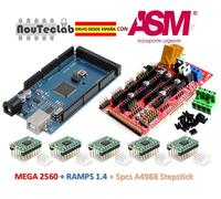 Ramps 1.4 Control Panel + Mega 2560 R3 + 5pcs A4988 Stepper Drive