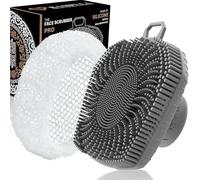 RamPula Spazzola esfoliante per il viso e rete africana, spazzola esfoliante in silicone per uomo, spazzola per la pulizia del viso, per la pulizia manuale e impermeabile, per la cura della pelle