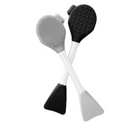 RamPula Spazzola per la pulizia del viso in silicone, 2 pezzi, con applicatore in argilla morbida, per applicare maschere e lavare il viso, per fondotinta, crema