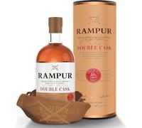 Rampur - Double Cask, Indian Single Malt Whisky, Prodotto in India e Invecchiato in Botti di Bourbon e Botti di Sherry, 45% Vol, Bottiglia in Vetro da 700 ml