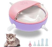 RAMSER Distributore di Latte for Cuccioli in Silicone Accessori for Gattini Stazione di Alimentazione for 4 Capezzoli for Cuccioli/Cani/Gatti/Cani di Piccola Taglia 180 Ml (Color : Pink)