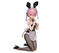 Ramu Figura Anime Ramu Coniglio Ragazza Action Figura Anime PVC inginocchiato Bunny Girl Figura 30CM Desktop Ornamenti decorativi
