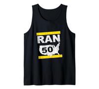 Ran 50 States Twenty 6 Punto 2 Marathon Runner Ispirato Canotta