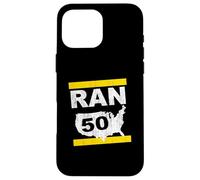 RAN 50 States Twenty 6 punto 2 Marathon Runner Ispirato Custodia per iPhone 16 Pro Max