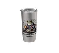 Rana accademicamente malato studio nerd Bicchiere termico in acciaio inox doppia parete