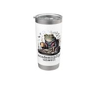 Rana accademicamente malato studio nerd Bicchiere termico in acciaio inox doppia parete