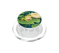 Rana allegra su un animale di giglio PopSockets PopGrip per MagSafe