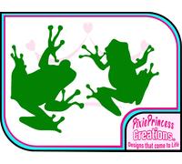 Rana Animale E Albero Vinile Adesivo Murale Poster Auto Van Camera Arredo Casa