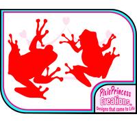 Rana Animale E Albero Vinile Adesivo Murale Poster Auto Van Camera Arredo Casa