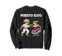 Rana bandiera di Porto Rico portoricana Orgoglio Boricua Felpa
