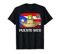 Rana bandiera di Porto Rico portoricana Orgoglio Boricua Maglietta