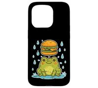 Rana Burger Ombrello Cartoon Custodia per iPhone 15 Pro
