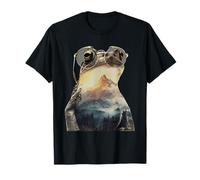 Rana Che Indossa Occhiali da Sole Foresta Rospo Amphibian Animal Maglietta