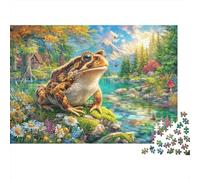 Rana comune europea Puzzle 1000 Pezzi, Jigsaw Puzzle Per Adulti E Ragazzi Dai 14 Anni in Su, Giochi Stimolanti Per Tutta La Famiglia 52x38cm/1000pcs