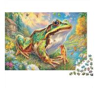 Rana comune europea Puzzle 1000 Pezzi, Jigsaw Puzzle Per Adulti E Ragazzi Dai 14 Anni in Su, Giochi Stimolanti Per Tutta La Famiglia 38x26cm/1000pcs
