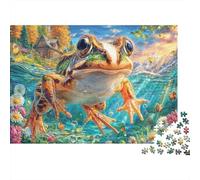 Rana comune europea Puzzle 1000 Pezzi, Jigsaw Puzzle Per Adulti E Ragazzi Dai 14 Anni in Su, Giochi Stimolanti Per Tutta La Famiglia 52x38cm/1000pcs