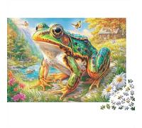 Rana comune europea Puzzle 1000 Pezzi, Jigsaw Puzzle Per Adulti E Ragazzi Dai 14 Anni in Su, Giochi Stimolanti Per Tutta La Famiglia 70x50cm/1000pcs