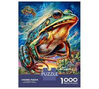 Rana comune europea Puzzle 1000 Pezzi - Jigsaw Puzzle Regali Per Adulti E BambiniGioco Di Sfida Intellettuale, Impossibile Puzzle 52x38cm/1000pcs