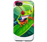 Rana dagli occhi rossi su una foglia Custodia per iPhone SE (2020) / 7/8