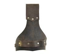 Rana delle spade in pelle PU - Supporto per spada medievale in finta pelle, adatto per spade e scoder | Accessori per cosplay vintage, spade in pelle rinascimentale, rana per daggers historiq