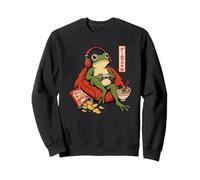 Rana di Gioco Cuffie Ramen Giapponese Gamer Art Felpa