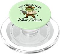 Rana fuorilegge cowboy divertente western humor costume design PopSockets PopGrip per MagSafe