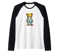 Rana in pigiama: pronta per un divertente pigiama party Maglia con Maniche Raglan