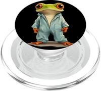 Rana in pigiama: pronta per un divertente pigiama party PopSockets PopGrip per MagSafe