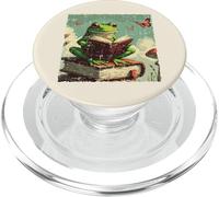 Rana Lettura Libro Vintage Bookworm Reader Donne Uomini Bambini PopSockets PopGrip per MagSafe