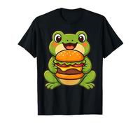 rana, mangiare, uno, hamburger Maglietta