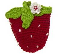 rana pollo fragola gatto gufo borsa portamonete molto alta qualità lavorato a mano con cerniera per giovani e anziani, Portafoglio fragola, 8cm bis 9cm, giocoso