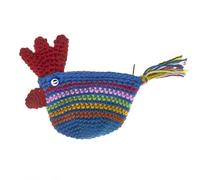 rana pollo fragola gatto gufo borsa portamonete molto alta qualità lavorato a mano con cerniera per giovani e anziani, Pollo_blu_portafoglio, 8cm bis 9cm, giocoso