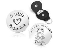 Rana Regali per le donne Portachiavi rana Amanti Regalo Solo una ragazza che ama le rane Crazy Frog Regalo Tasca Abbracci per gli amici Rana Regali a tema per gli amanti della rana Regali di Natale