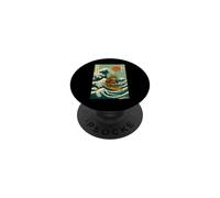Rana Samurai Surf Onda Giapponese PopSockets PopGrip Adesivo