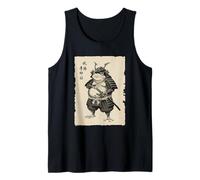 Rana Shogun Samurai Arte Giapponese Sumi-e Kawaii Divertente Canotta