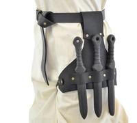Rana spade in pelle di guerriero | spade universali medievali in pelle PU pugnali rana - spade in pelle PU Frog Holster per fantasia, storia, cosplay