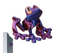 Rana Stampata 3D | Magnete Frigorifero Rana Articolata,Decorazione Animale Posabile Antistress con Giunti Mobili per Cucina Frigo Casa Auto Scrivania