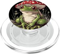 Rana stupida con funghi divertente per ragazzi e ragazze PopSockets PopGrip per MagSafe