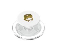 Rana verde ridente nella foresta per uomo donna bambino PopSockets PopGrip per MagSafe