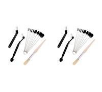 Ranber Spazzola per la pulizia del caffè, set di 8 strumenti per la pulizia del macinino del caffè e del chicco di tè, set di strumenti per la pulizia del macinino