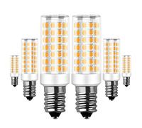 RANBOO E14 LED 9W equivalenti a 75W, Bianco Caldo 3000K 750LM, Non-Dimmerabile, AC 220-240V, 360 Gradi Angolo del Fascio, Mini Ceramica Lampadina, No sfarfallio, 6 Pezzi