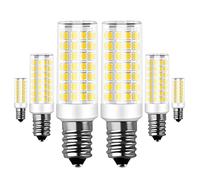 RANBOO E14 LED 9W equivalenti a 75W, Bianco Freddo 6000K 750LM, Non-Dimmerabile, AC 220-240V, 360 Gradi Angolo del Fascio, Mini Ceramica Lampadina, No sfarfallio, 6 Pezzi