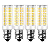 RANBOO E14 LED 9W equivalenti a 75W, Bianco Freddo 6000K 750LM, Non-Dimmerabile, AC 220-240V, 360 Gradi Angolo del Fascio, Mini Ceramica Lampadina, No sfarfallio, 4 Pezzi