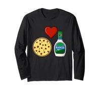 Ranch Dressing Pizza Lover Funny Foodie Condimento Salsa Maglia a Manica