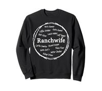 Ranch Moglie Fattoria Moglie Paese Uomini Donne Agricoltura Felpa