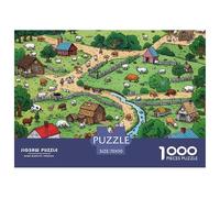 Ranch Puzzle 1000 Piezas Rompecabezas 70x50cm/1000pcs Regalos Para Adultos Y Niños Cartón 100% Reciclado Descompresión