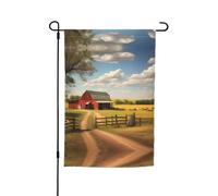Ranch View Bandiera decorativa da giardino 30,5 x 45,7 cm, 100% fibra di poliestere, tessuto spesso, universale per tutte le stagioni